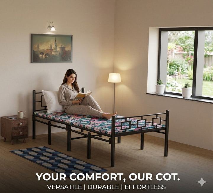 Foldable Metal Bed without Mattress