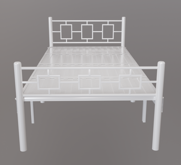 Modern Style White Foldable Single Bed 6x3ft – No Mattress | Foldura