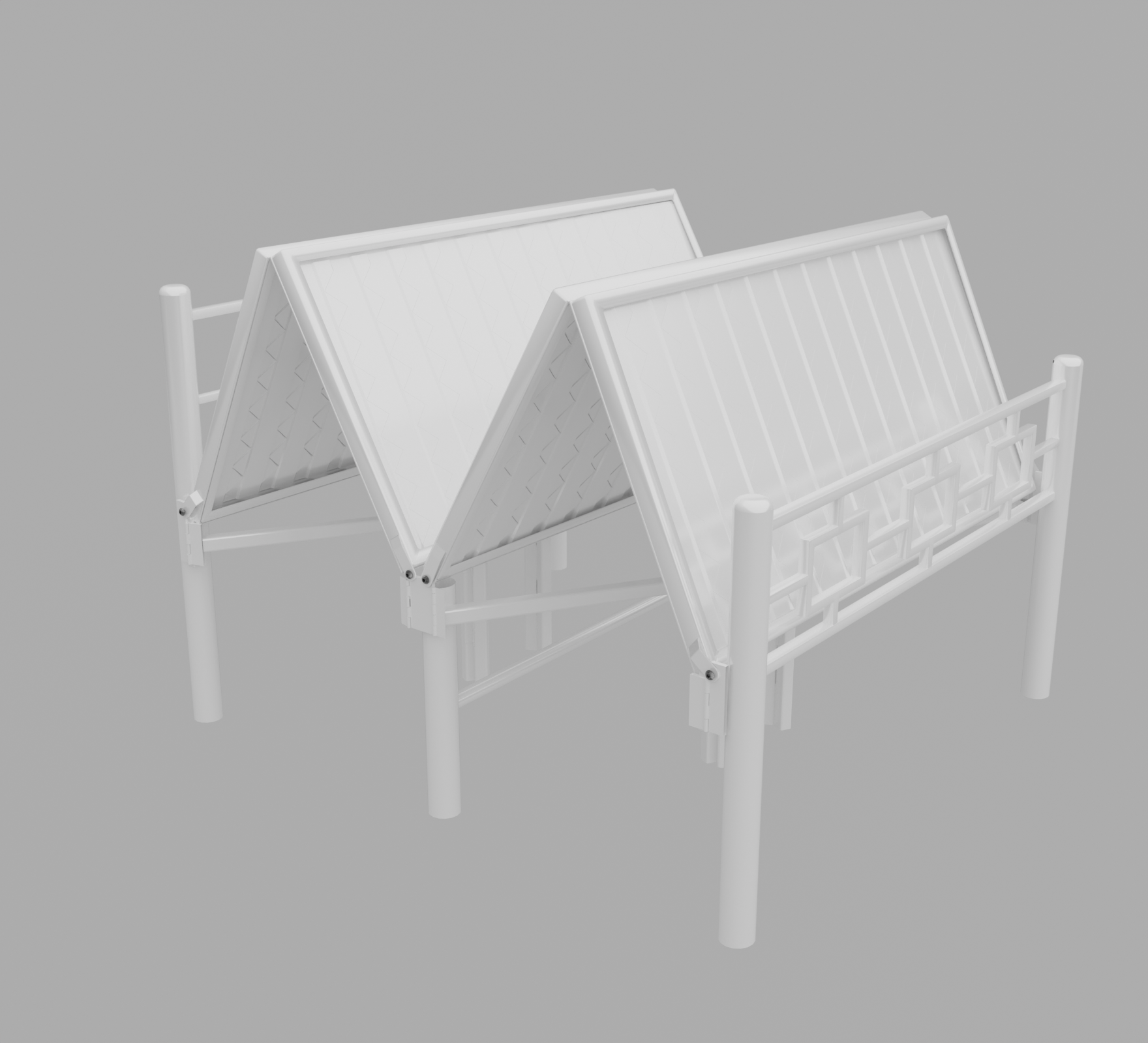 Modern Style White Foldable Single Bed 6x3ft – No Mattress | Foldura