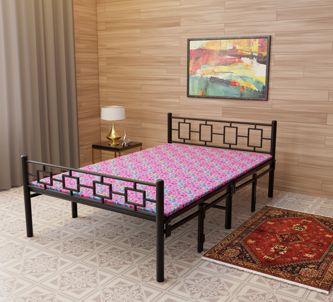 Queen Foldable Bed with Mattress 6x4ft | Foldura